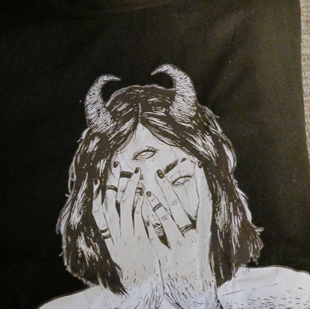 Goth Demon Girl T Shirt